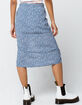 IVY & MAIN Ditsy Slit Midi Skirt image number 3