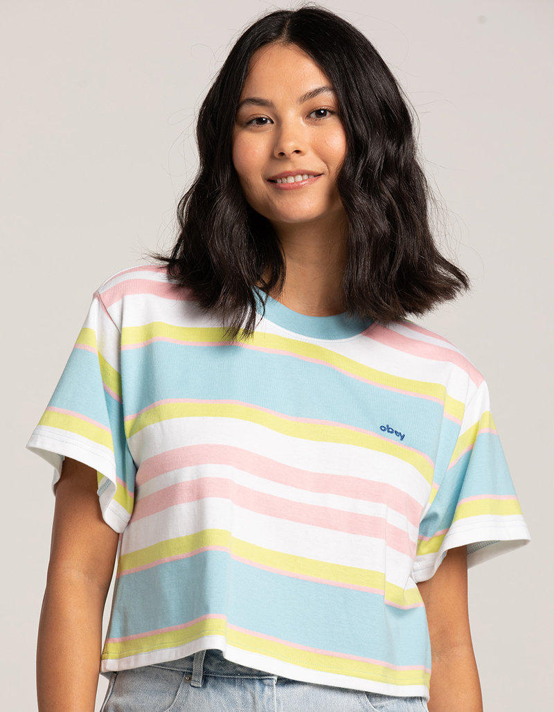 OBEY Arielle Womens Knit Crop Tee image number 0