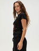 SULLEN Skull Leopard Womens Baby Tee image number 3