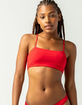 FULL TILT Bandeau Red Bikini Top image number 1