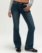 RSQ Womens Low Rise Butterfly Embroidered Bootcut Jeans image number 4