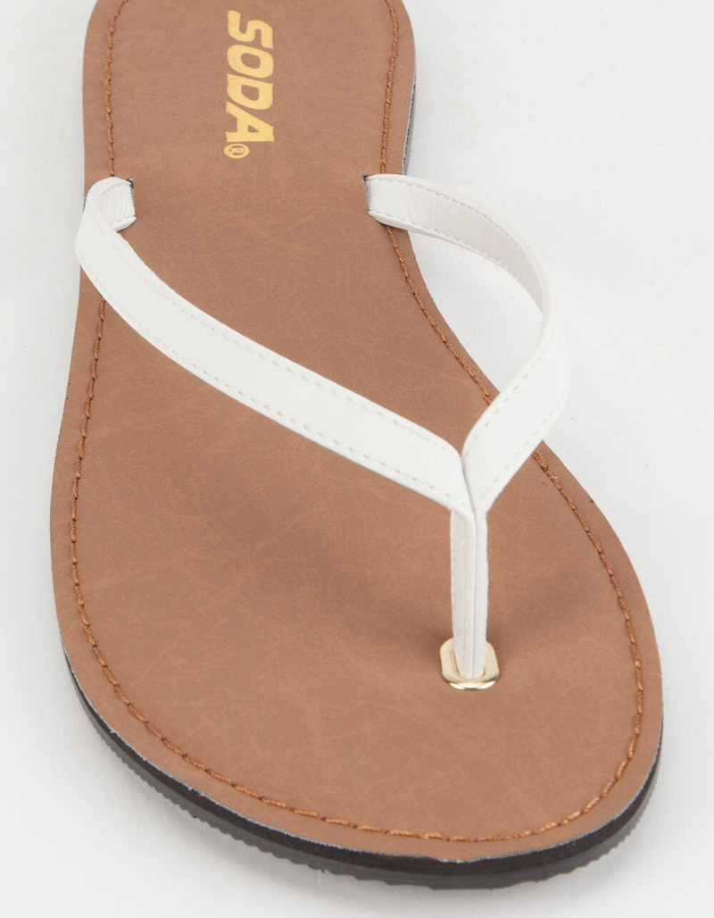 SODA Basic Womens Thong Sandals image number 4