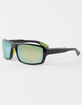 BLUE CROWN Mirrored Wrap Shield Sunglasses image number 1