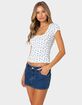 EDIKTED Orly Floral Ribbed Top image number 3