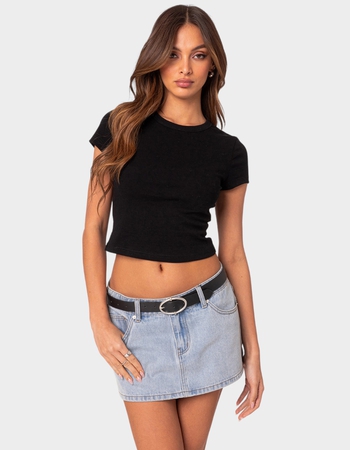 EDIKTED Better Basics Cropped Tee Primary Image