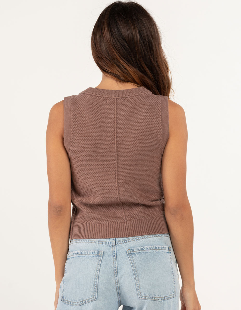 RSQ Cable Button Womens Vest image number 2