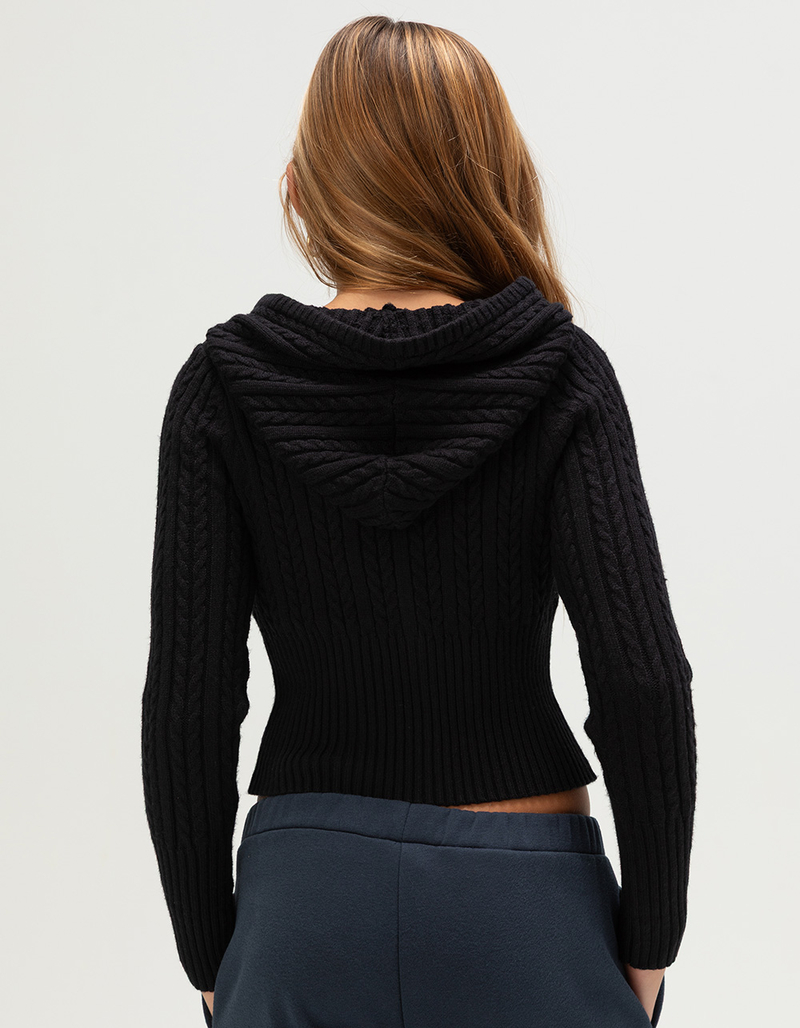 FULL TILT Cable Girls Zip-Up Hoodie image number 3