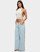 EDIKTED Backless Crochet High Neck Halter Top image number 4