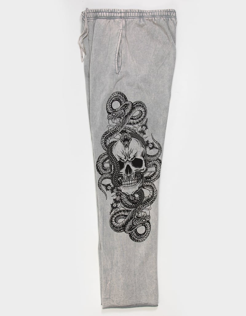 AFFLICTION Deadly Mens Wide Leg Sweatpants image number 1