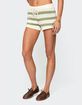 EDIKTED Amaris Striped Knit Shorts image number 1