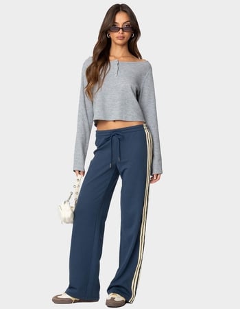 EDIKTED Averie Contrast Striped Sweatpants Alternative Image