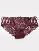 FULL TILT All Over Lace Chocolate Bikini Panties image number 1