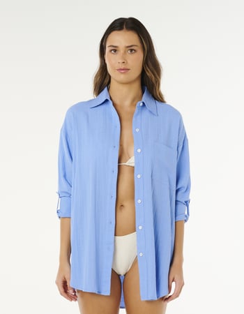 RIP CURL Premium Linen Long Sleeve Womens Shirt Primary Image