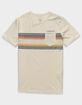 QUIKSILVER El Rey Stripes Mens Pocket Tee image number 1