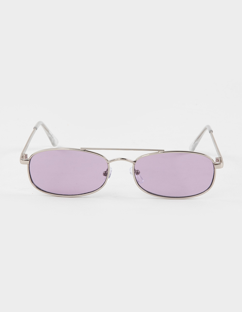 RSQ Oval Metal Aviator Sunglasses image number 1