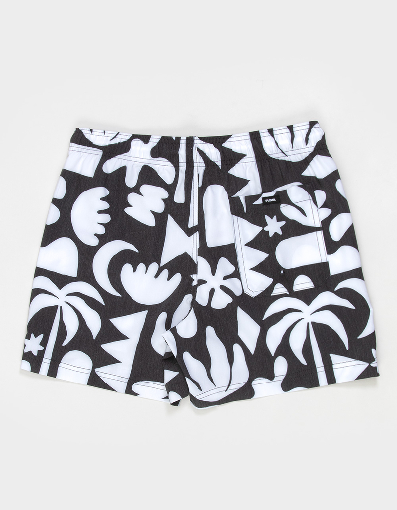 RSQ Mens Abstract 5" Swim Shorts image number 1