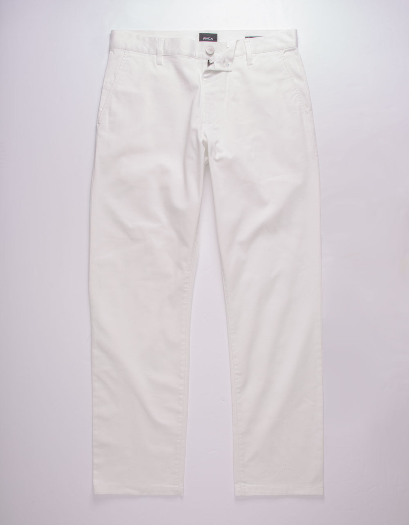 RVCA Week-End Stretch White Mens Pants image number 0