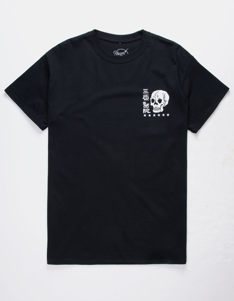 NEON RIOT Dark Skull Mens T-Shirt image number 0