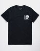 NEON RIOT Dark Skull Mens T-Shirt image number 1