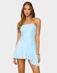 EDIKTED Elaia Asymmetric Strapless Lace Mini Dress image number 5