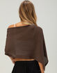 FULL TILT Womens Crop Poncho image number 4