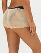 DAMSEL Crochet Womens Micro Shorts image number 4
