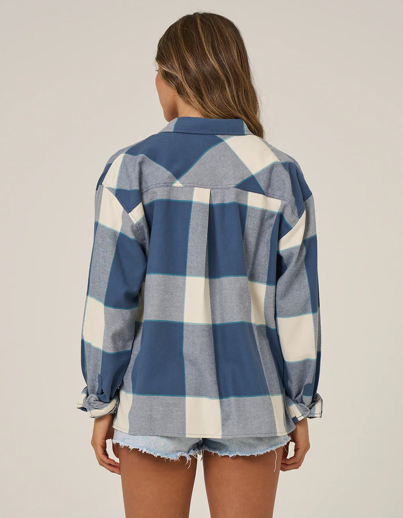 SALTY CREW Nomad Womens Crop Flannel image number 2
