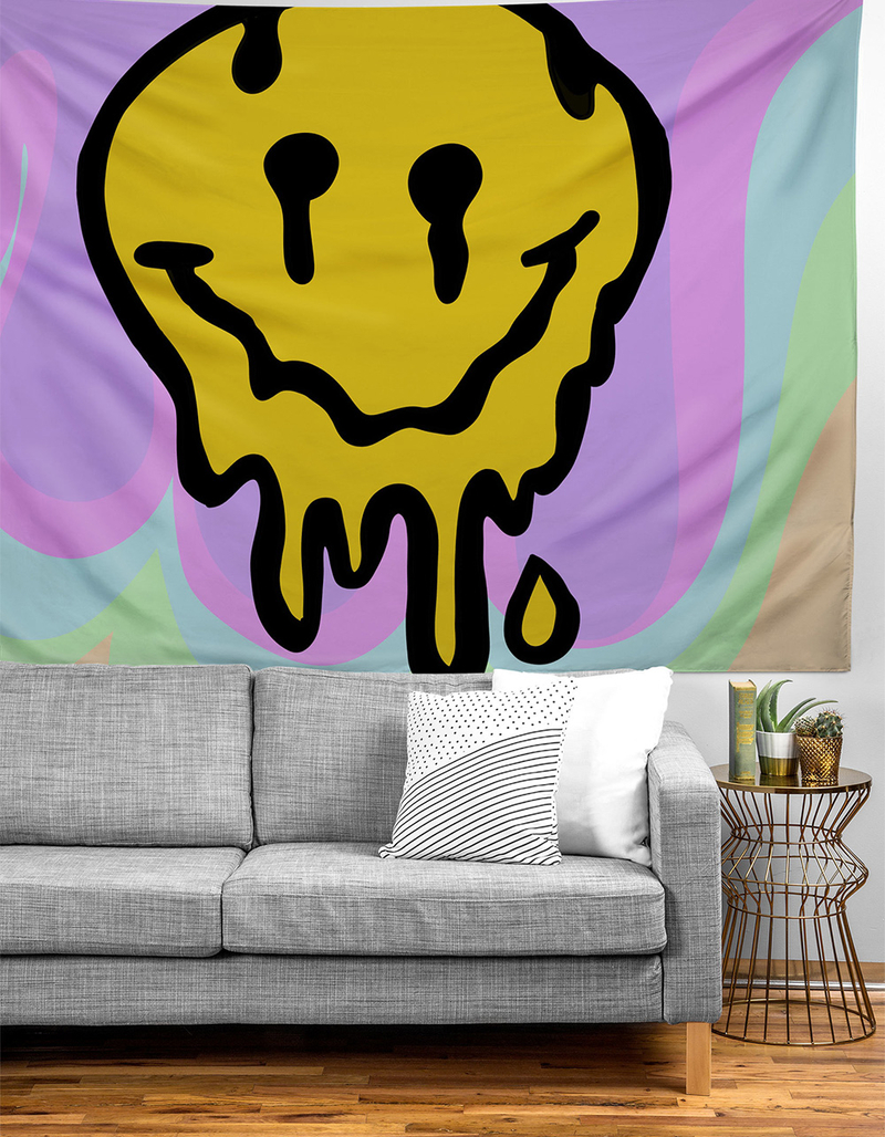 DENY DESIGNS BrinnCKY Melty Melt Smile Tapestry image number 1