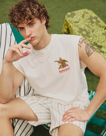 BUDWEISER Mens Muscle Tee Primary Image