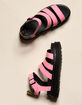 DR. MARTENS Blaire Hydro Leather Womens Pink Lemonade Sandals image number 2