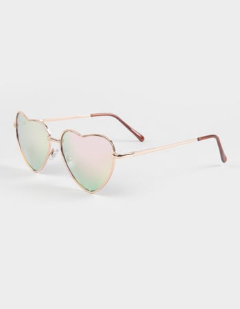 RSQ Heart Metal Sunglasses Primary Image
