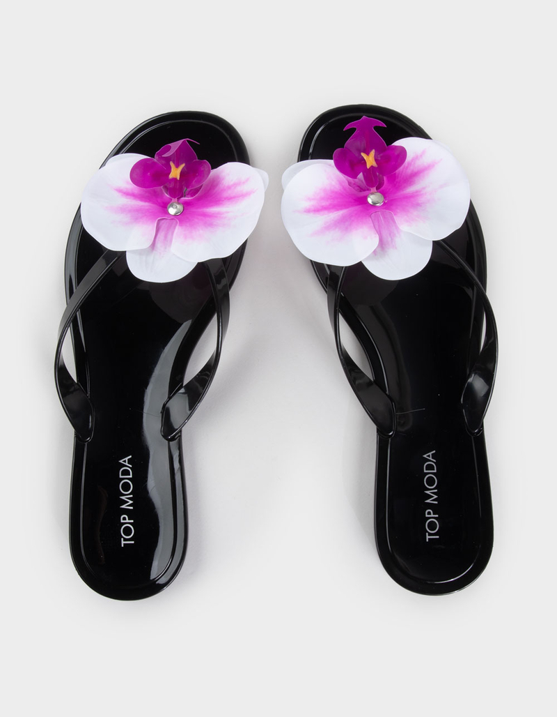 TOP MODA Hibiscus Womens Flip Flops image number 4
