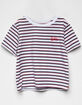 DICKIES Stripe Crop Girls Baby Tee image number 1