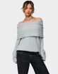 EDIKTED Kadenna Oversized Off Shoulder Sweater image number 1
