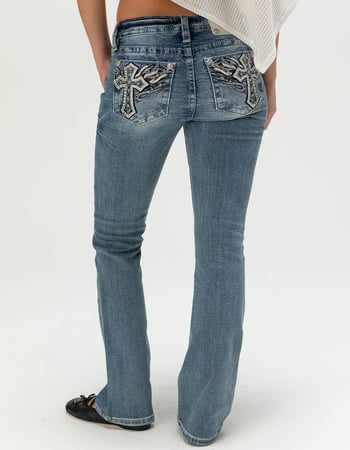 MISS ME Womens Mid Rise Bootcut Jeans Alternative Image