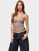 EDIKTED Bettie Contrast Gingham Tank Top image number 1