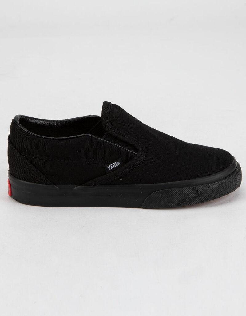 VANS Toddler Classic Slip-On Black Shoes - BLKBL - 381324178