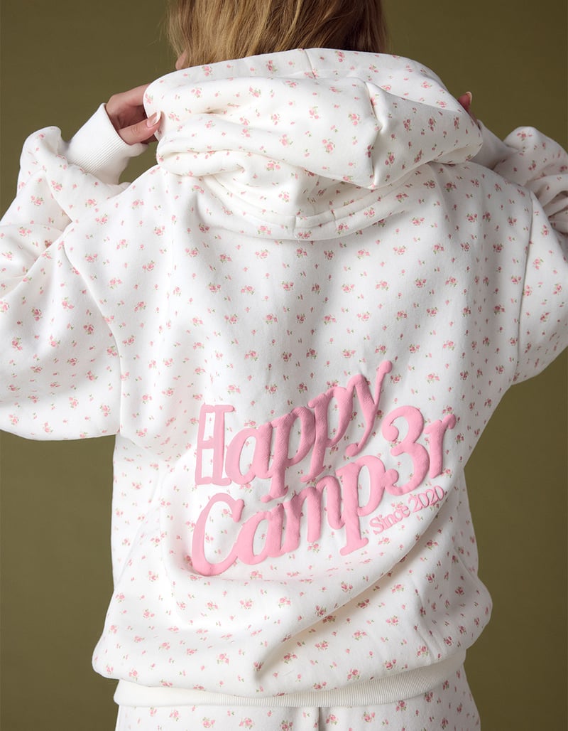 HAPPY CAMP3R Garden Confetti Womens Hoodie image number 5