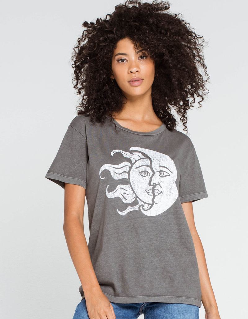 FULL TILT Sun & Moon Womens Oversized Tee image number 0