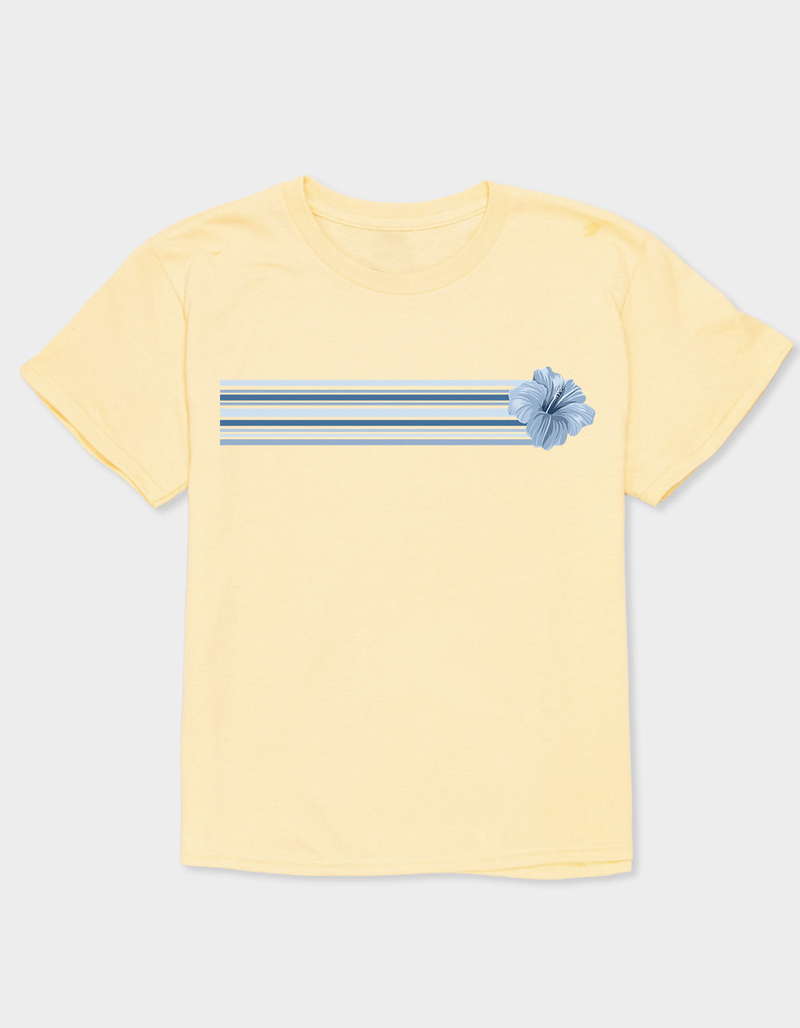 HIBISCUS Stripes Unisex Kids Tee image number 0