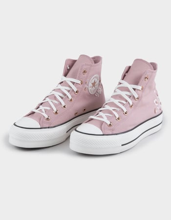 CONVERSE Chuck Taylor All Star Lift Sequin Floral Womens High Top Platform Shoes Alternative Image