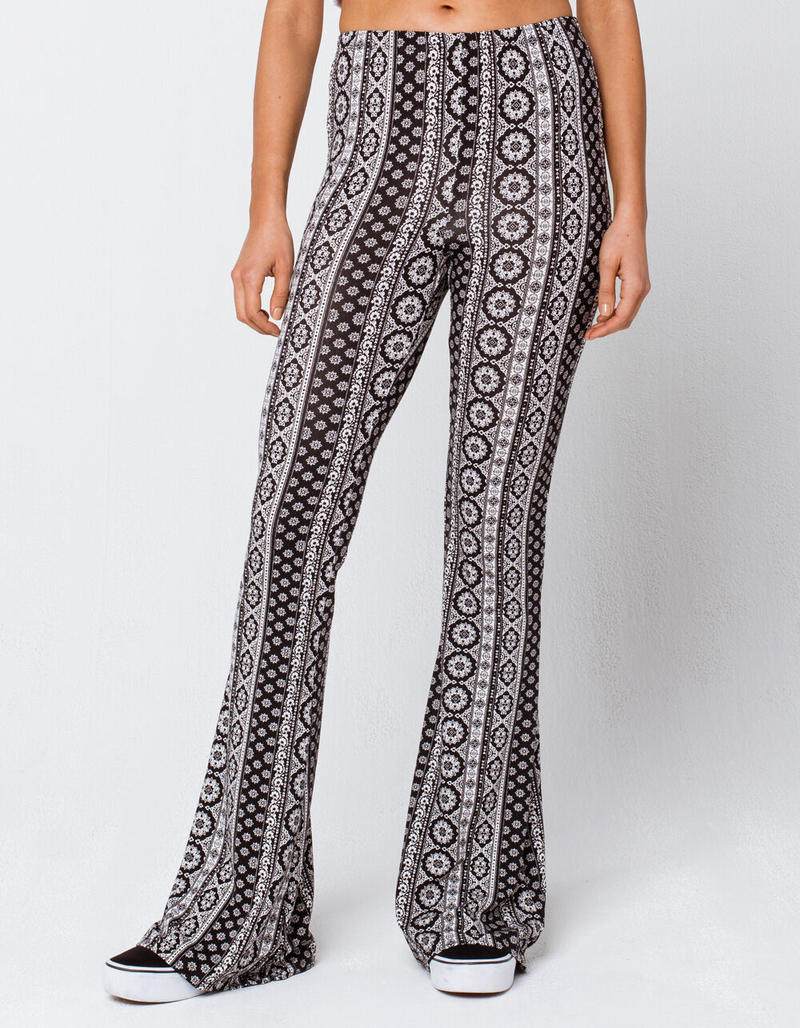 SKY AND SPARROW Medallion Womens Flare Pants image number 1