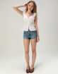 LEVI'S 501 Womens Micro Shorts - Off The Dx image number 5
