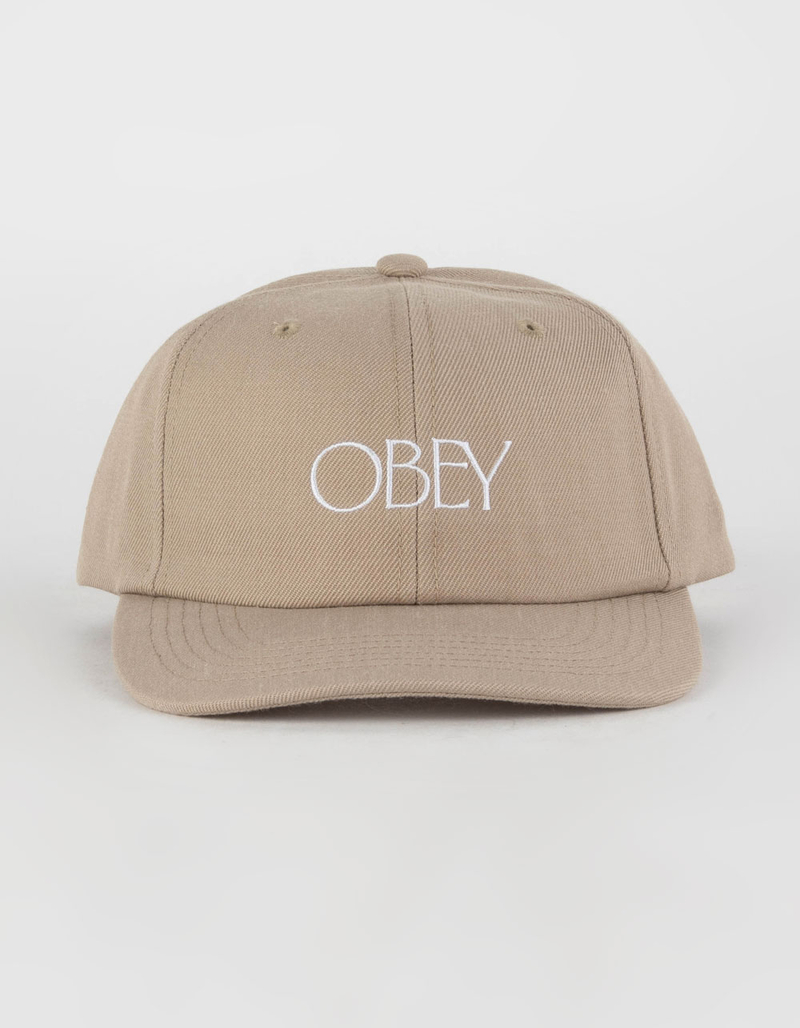 OBEY Basque 6 Panel Mens Strapback Hat image number 1