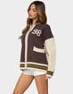EDIKTED 98 Varsity Zip Up Sweater image number 2