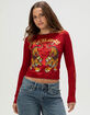 ED HARDY Crawling Womens Long Sleeve Tee ED HARDY Crawling Womens Long Sleeve Tee