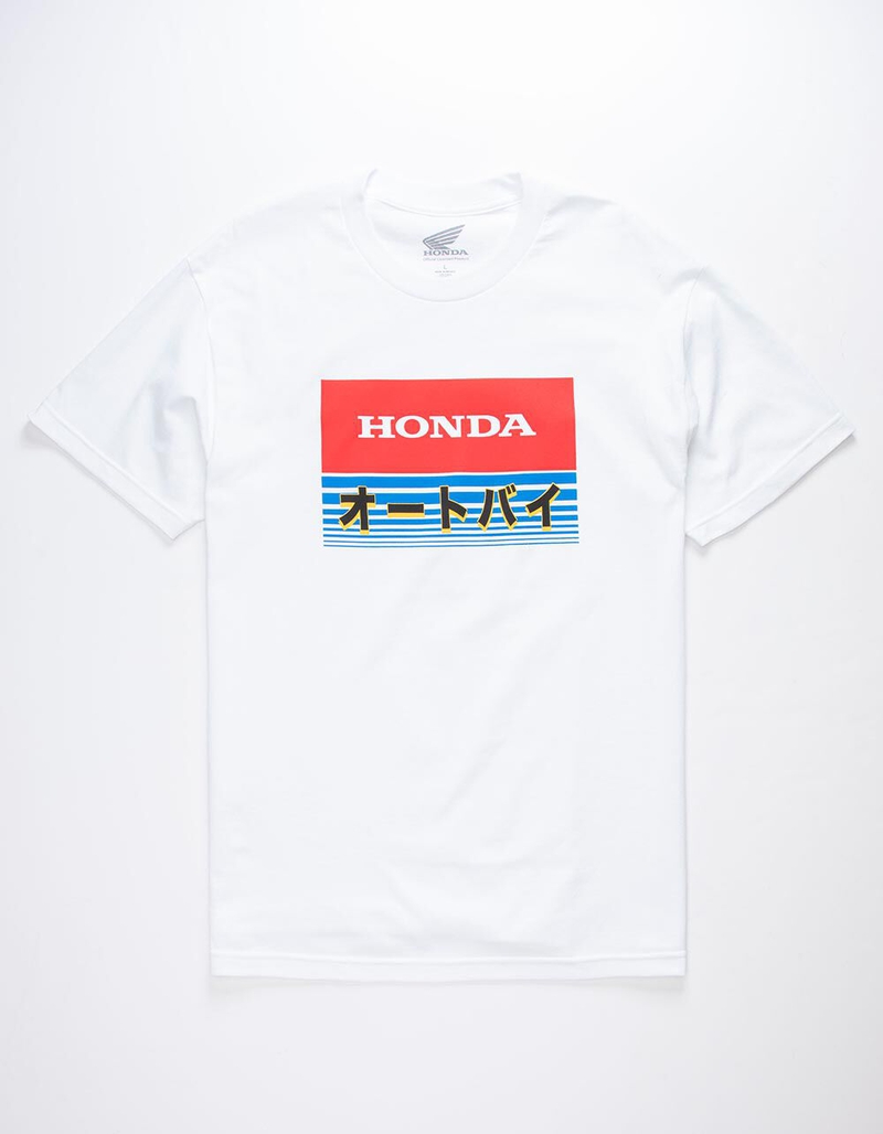 HONDA Hole Shot White Mens T-Shirt image number 0