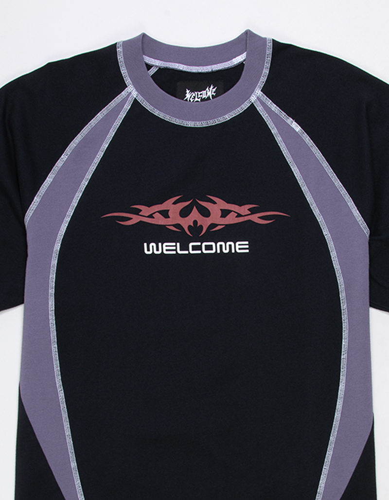 WELCOME SKATEBOARDS Rash Panel Mens Tee image number 1