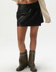 JJXX Sofia Faux Leather Womens Mini Skirt image number 2