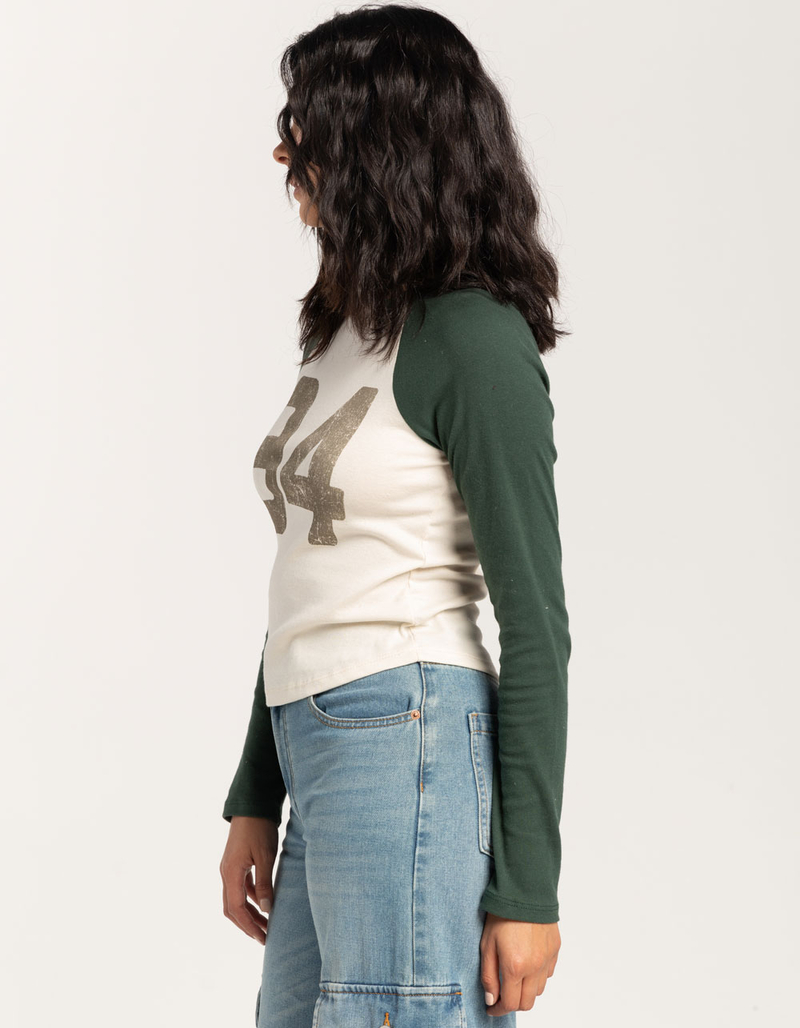 RSQ Womens 94 Long Sleeve Raglan Tee image number 2